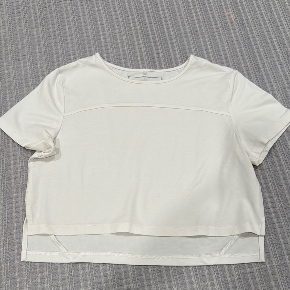 Alphalete White Crop Top